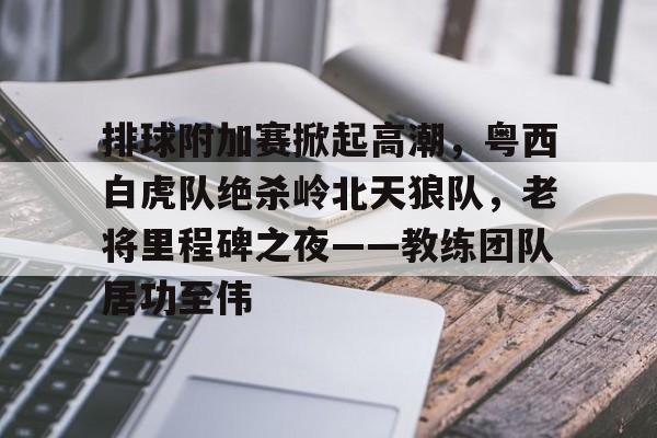 九游登录入口-排球附加赛掀起高潮，粤西白虎队绝杀岭北天狼队，老将里程碑之夜——教练团队居功至伟的简单介绍